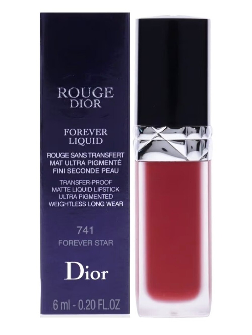 Christian Dior Rouge Dior Forever Liquid Matte - 741 Forever Star Lipstick Women